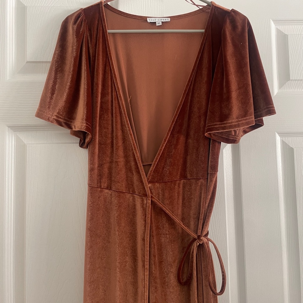 Baltic Born Meghan Velvet Wrap Maxi Dress - Maternity Bridesmaid Dress Nursing